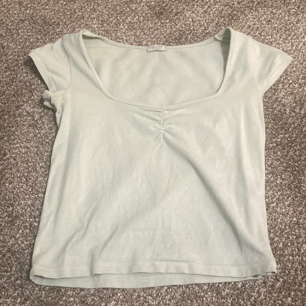 Pacsun light mint green crop top barley worn